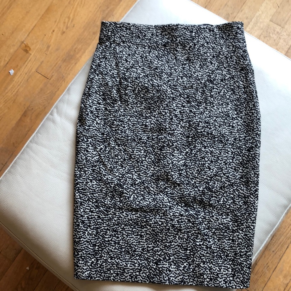 Donna Karon high waist black/khaki midi skirt